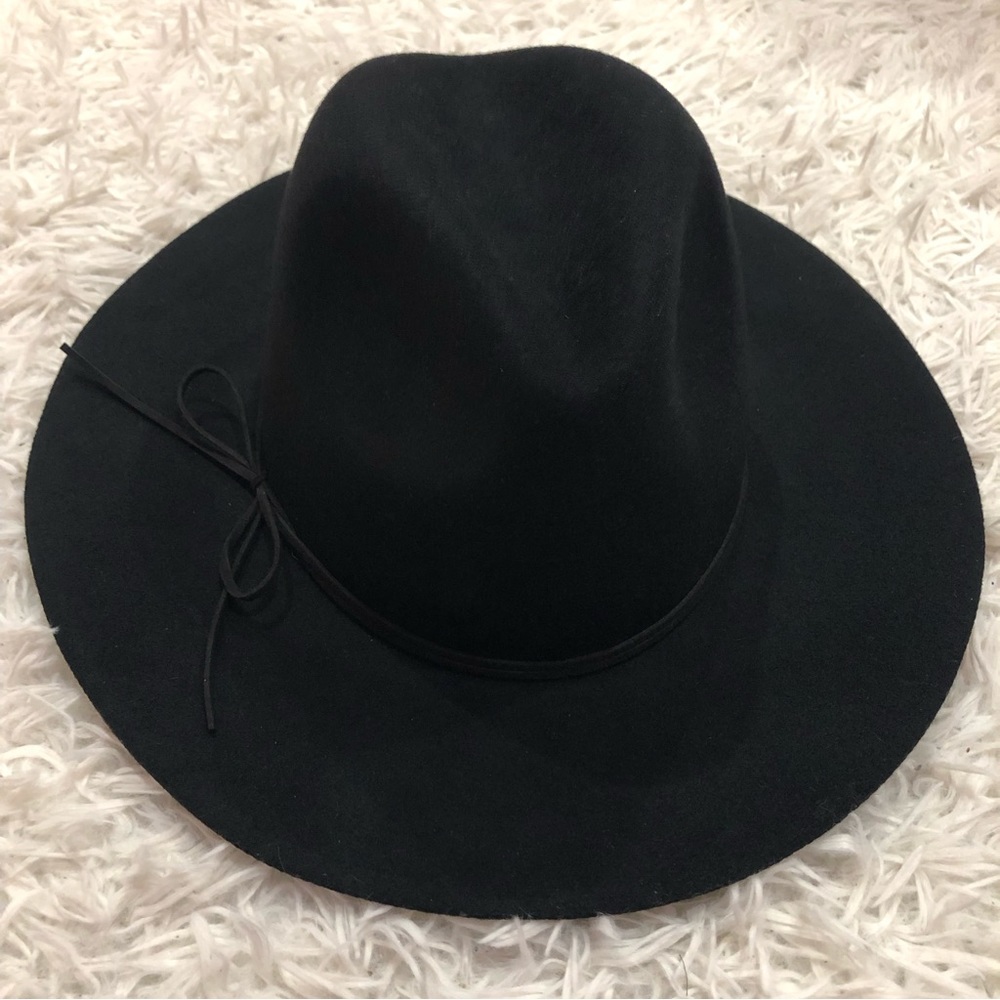 Wool Banana Republic Black Felt Fedora Hat Size S/M